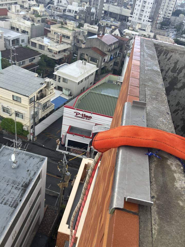 ロープ高所作業（訓練風景）